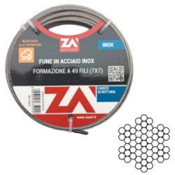 FUNE ACCIAIO INOX MM.2 MT.10