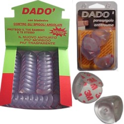 PARASPIGOLO ANGOLARE DADO' PVC TRASPARENTE