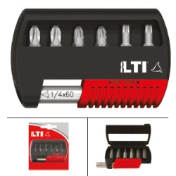 SET INSERTI TORX + PORTAINSERTI MAGNETICO PZ.7 ART.66002115
