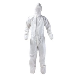 TUTA PROTETTIVA CAT.3 BIANCA C/CAPPUCCIO TG.M