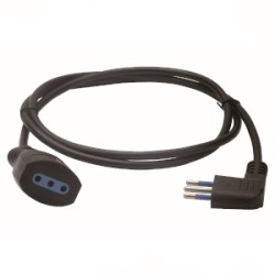 PROLUNGA LINEARE 3X0,75 MT.3 10A NERA