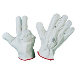 GUANTI PELLE FIORE BIANCO TG.8 ART.30331L 09693