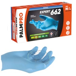 GUANTI NITRILE S/POLVERE PALMPRO 844 MM.0,07 TG.M PZ.100 ART.ENPF (ex NITRIL PF)
