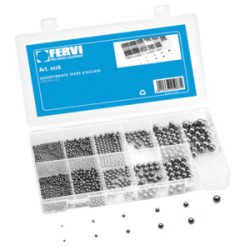 ASSORTIMENTO SFERE D'ACCIAIO METRICHE PZ.450 ART.0116
