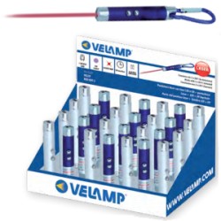 PORTACHIAVE A LED + UV + LASER RED DOT 2 3XLR44 IN229