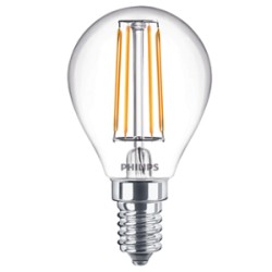 LAMPADINA SFERA A LED LEDLUSTER FILAMENT 4W E14 470 LUMEN 2700K