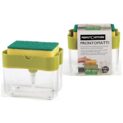 DISPENSER X DETERSIVO C/SPUGNA ABRASIVA PRONTOPIATTI PERFETTO KITCHEN ART.29118