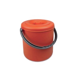 PATTUMIERA EUREKA C/COP LT.10 ARANCIONE SUNSET ART.20117