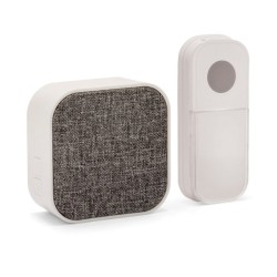 CAMPANELLO SENZA FILI A BATTERIE BIANCO MT.150 ART.DOM003