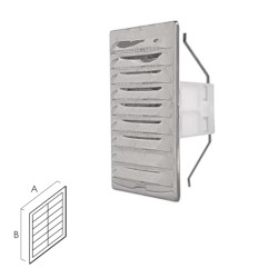 GRIGLIA 230X230 INOX C/MOLLE E RETE