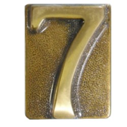 NUMERO CIV.7 OTT.BRONZ.OPACO  N7-680.62
