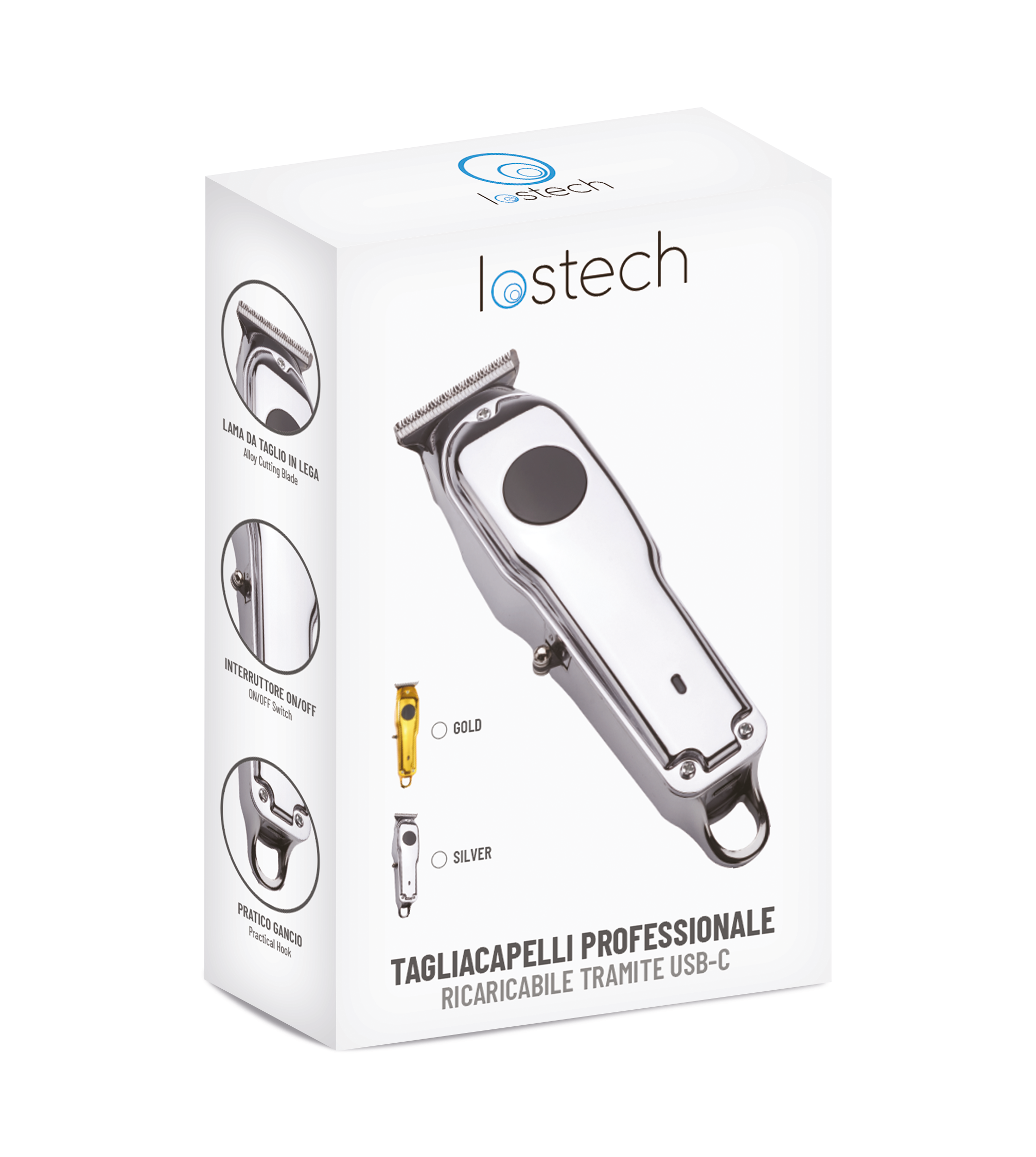 LOSTECH PREMIUM LS-TC654S TAGLIACAPELLI PROFESSIONALE RICARICABILE CON USB-C