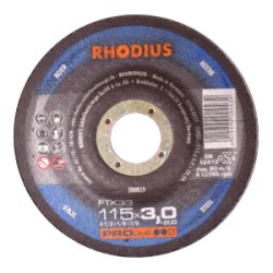 DISCO RHODIUS 115X3 X ACCIAIO FTK33M