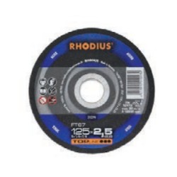 DISCO RHODIUS 150X1,5 X ACCIAIO FT67M