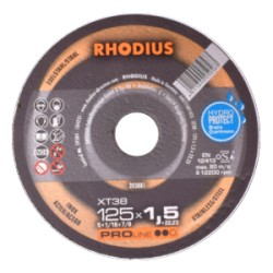 DISCO RHODIUS 125X1,5 X INOX XT38INOX