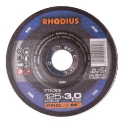 DISCO RHODIUS 125X3 X ACCIAIO FTK33M