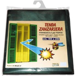 ZANZARIERA A TENDA X PORTA CM.250X150 VERDE