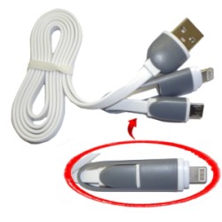CAVO DA LIGHTNING E MICRO USB A USB ART.82878