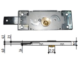 SERRATURA X SERRANDA LATERALE SX PREFER 6412
