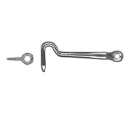 GANCIO X CREDENZA 2 1/2" DX ZINCATO ART.200