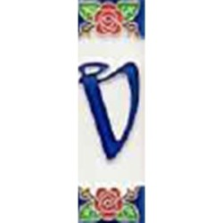 LETTERA V IN CERAMICA LIBERTY
