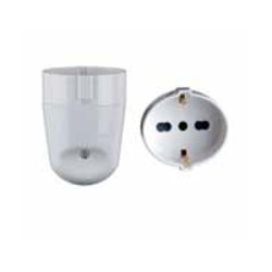 PRESA SCHUKO+BIPASSO 10/16A BIANCA ART.60011