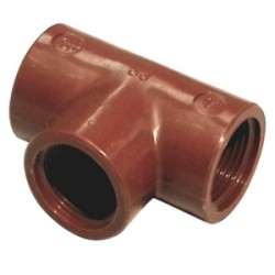 T 90 GRADI FEMMINA 1" IN POLIPROPILENE ART.5100240