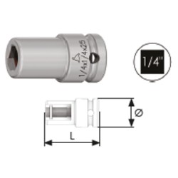 PORTAINSERTI ATT.QUADRO FF 1/4X1/4