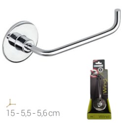 PORTAROTOLO APERTO WIND INOX CROMATO ART.105C65100