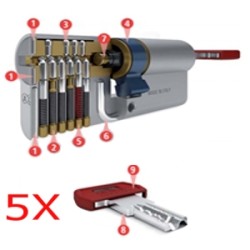 CILINDRO FRIZIONATO U-TECH PS MM.70 30-40 + 5 CHIAVI