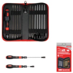 SET 17 IN 1 LAME DI PRECISIONE C/MANICO TELESCOPICO ART.65006042