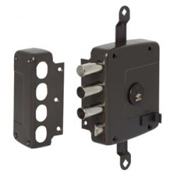 SERRATURA APPLICARE D.M. 4 MAND. E.64 SCROCCO + CATENACCIO SX 1.57167.60.2