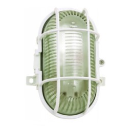 PLAFONIERA OVALE DA ESTERNO 60W E27 TURTLE BIANCA