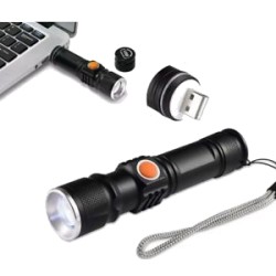 TORCIA PORTATILE RICARICABILE C/USB ART.515