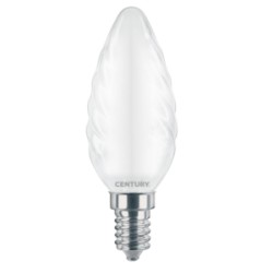LAMPADINA TORCIGLIONE A LED INCANTO SATEN 6W E14 806 LUMEN 3000K