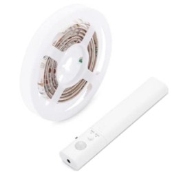 STRISCIA A LED MT.1 2W 3000K 110 LUMEN C/SENSORE 4XAA ART.LT018