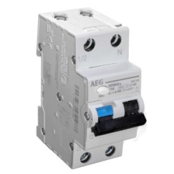 INTERRUTTORE MAGNETOTERMICO-DIFF AEG 1P+N C16A 0,03A 4,5KA 2M