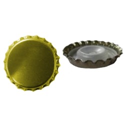 TAPPO CORONA C/BIDULE CORTO GIALLO PZ.200