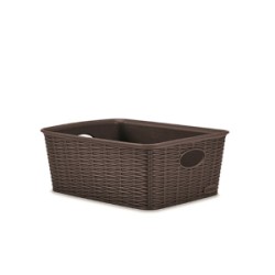 CESTINO ELEGANCE M HIGH CM.25X19,5 H.10 MOKA ART.30972