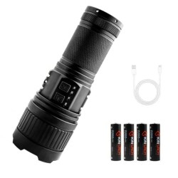 TORCIA IN ALLUMINIO A LED RICARICABILE USB 4x8,8AH MT.3000 CB-G401