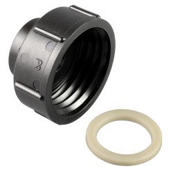 RACCORDO RIDUTTORE IN POLIPROPILENE NERO X CISTERNE 3/4XS60X6 FF