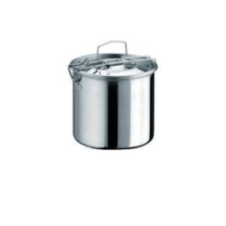 PORTAVIVANDE DOPPIO ROTONDO CM.14 LT.1,7 INOX ART.20214