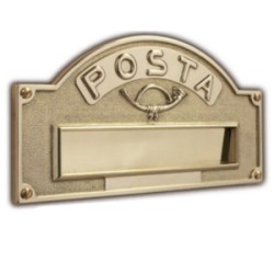 PLACCA BUCALETTERE OTTONE LUC. ?