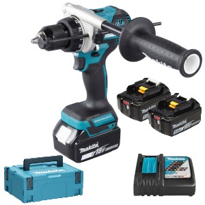 AVVITATORE A PERCUSSIONE 18V 5,0AH LITIO + 3a BATTERIA 130NM DHP486RT3J